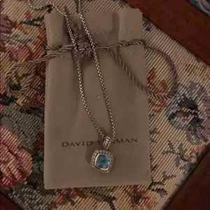 David Yurman blue turquoise necklace